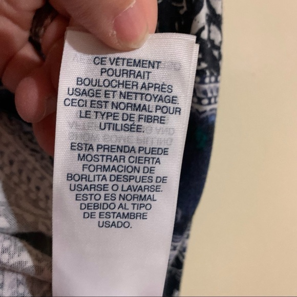 Tommy Hilfiger Sleeveless Aztec Floral Print Blue Sundress. Soft and Cozy size M - Picture 11 of 11